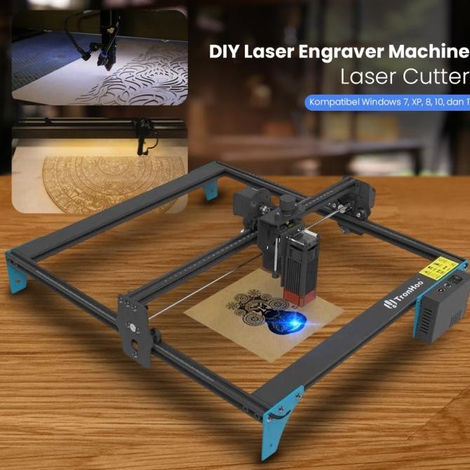 [GENODEV] 80W Laser Grafir Stainless LC4040 Pro Mesin CNC DIY