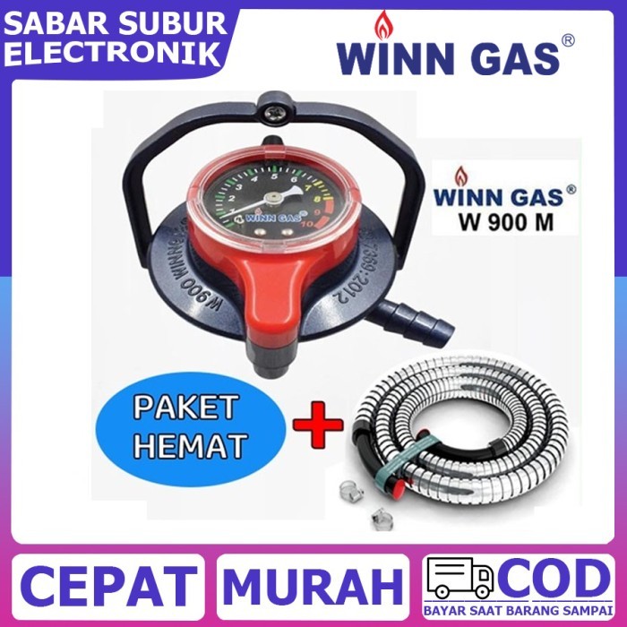 Winn Gas Regulator Meter W 900 - Pengunci Ganda