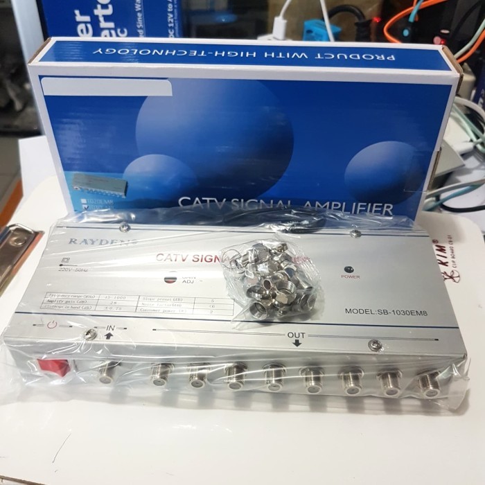 TERLARIS CATV signal amplifier 8 channel