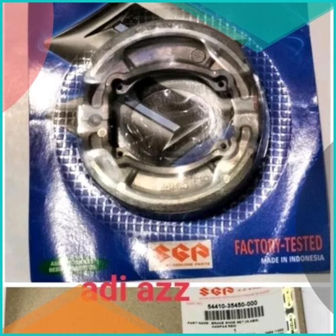 kampas rem tromol belakang ts 125 ts125 original sgp 54410-35450 07D35