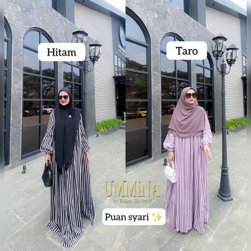 PUAN SCRAF SALUR BY UMMINA Gamis set Hijab jumbo