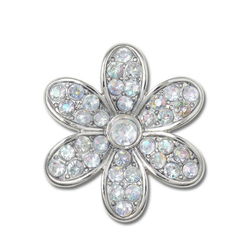 Crocs Silver Mnchrm Daisy 1 Jibbitz