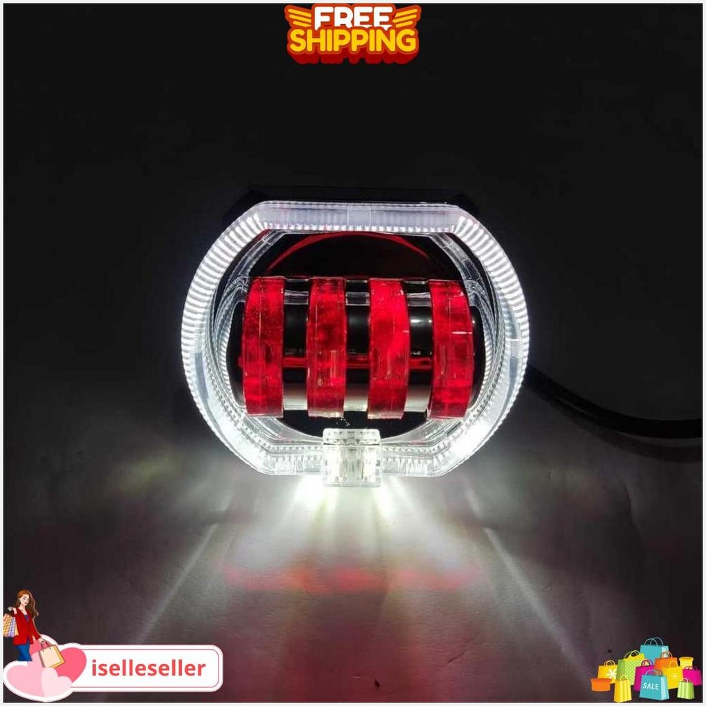 Lampu Biled Daymaker 4 Lensa Shroud Bmw 8D Lampu Tembak Cut Off Biled 4 Mata Biled Bmw Cod