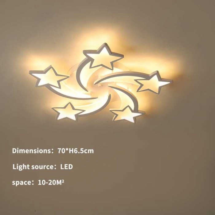 Lampu Hias Gantung Dekorasi Minimalis Led Plafon Ruang Tamu With Remot Murah