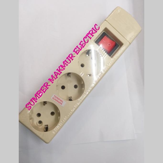TERMURAH STOP KONTAK 3 LOBANG + SAKLAR UTICON