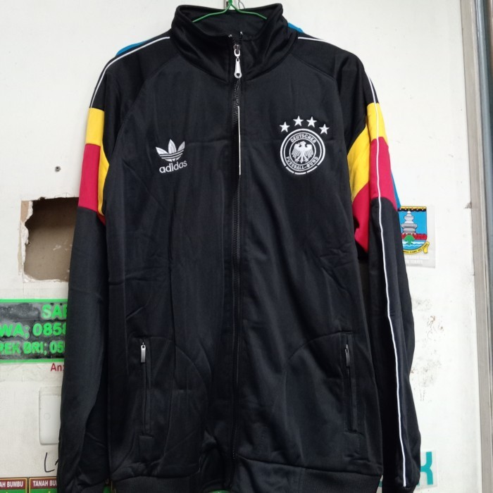 Murah Jaket Tracktop timnas Jerman Germany impor full bordir euro 2024 Non COD