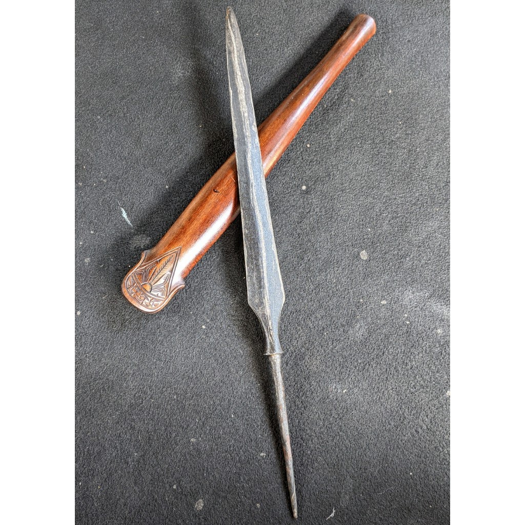 Koleksi Tombak Pusaka Payan Sepuh Original Lampung Dwi Pamor Wengkon Sodo Lanang Istimewa Langka