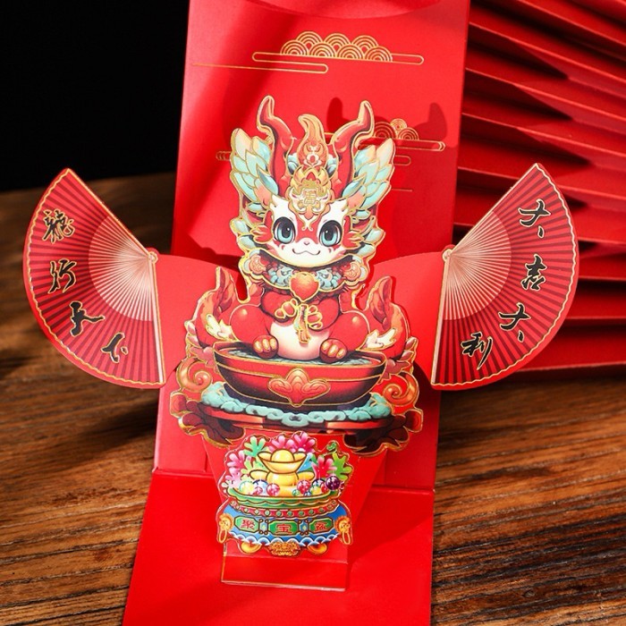 

Imlek TERBARU Joyful Angpao POP UP 3D Imlek 2025 / Amplop Chinese New Year Naga 3D / Ampao Imlek Tahun Ular Berkah / Angpao Naga Berkah Angpao 3D Premium / Amplop Merah Naga Rejeki / Red Envelope New Dragon Hok - A !NEW