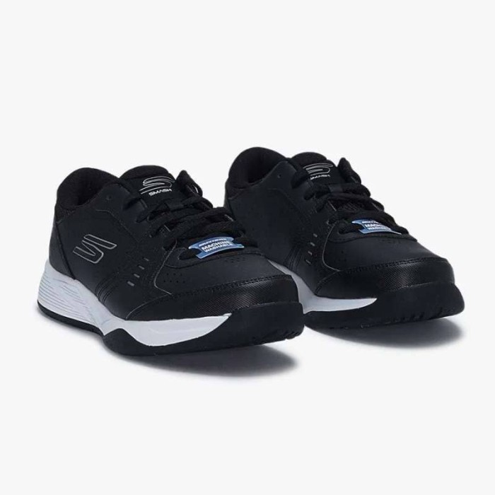 Murah Sepatu Tenis Pria Skechers Viper Court Smash 246072C/BKW Black Men Non COD