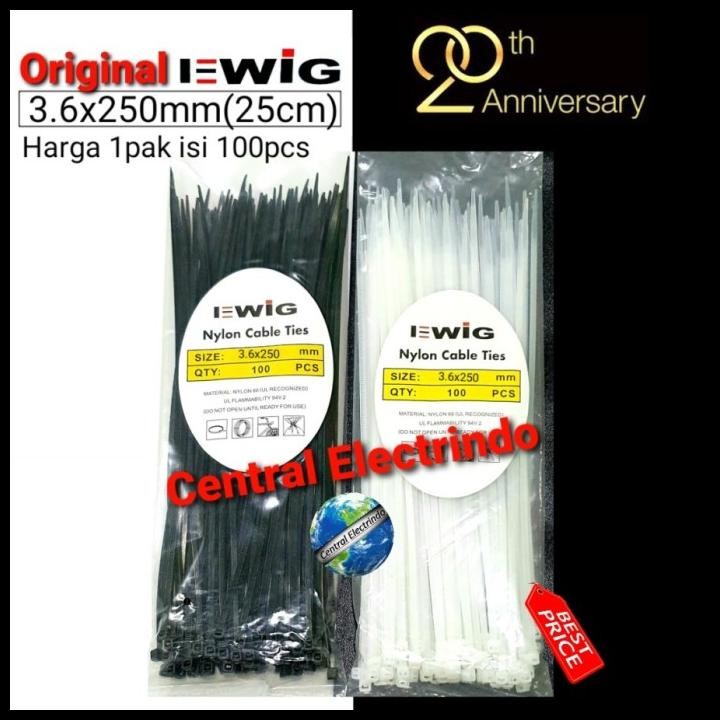 

HOT DEAL EWIG KABEL TIES 3.6MMX25CM (250MM). - PUTIH !!!!!!