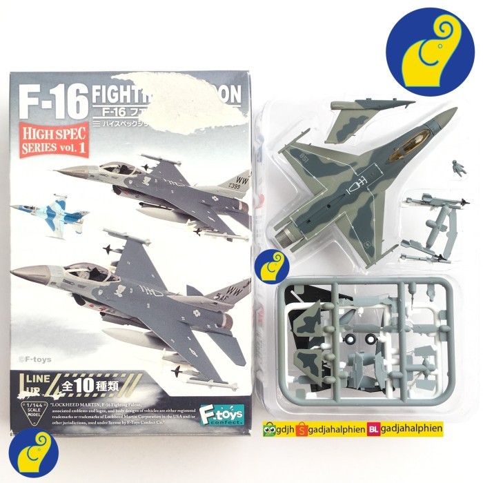 TERBARU F-Toys High Spec 1/144 - F-16 Fighting Falcon - Hasegawa Academy
