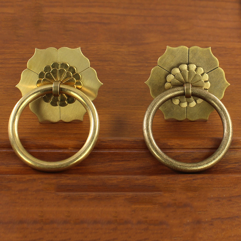 Cabinet Ring Pulls, Brass Chinese sty Furniture Drawer