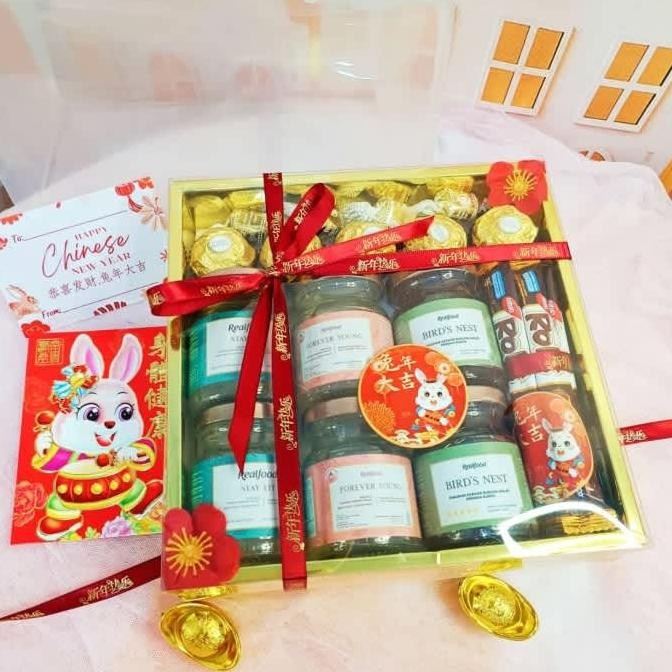 

Fgh Hampers Imlek Fugui Gi 6Jar Realfood Coklat Ferrero - Kado Cny Gb008