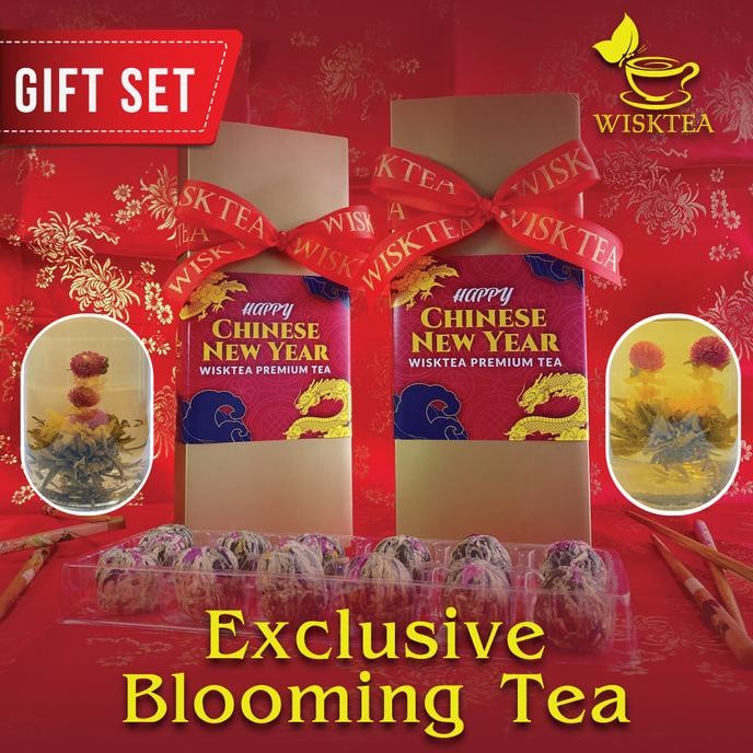 

Fgh Chinese New Year Imlek Hamper/ Gi / Hadiah No.3 (12Pcs Blooming Tea)