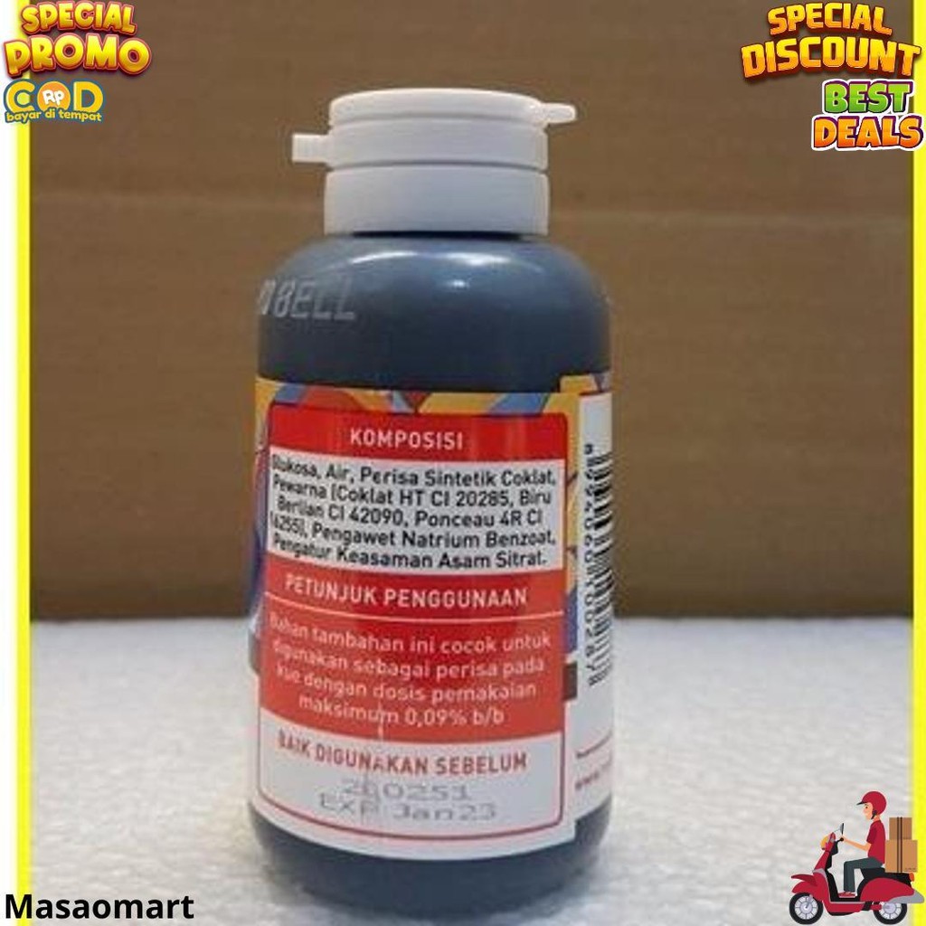 

Pewarna Dan Perisa Red Bell Rasa Dark Chocolate Coklat 55Ml Bj Promo 1.1