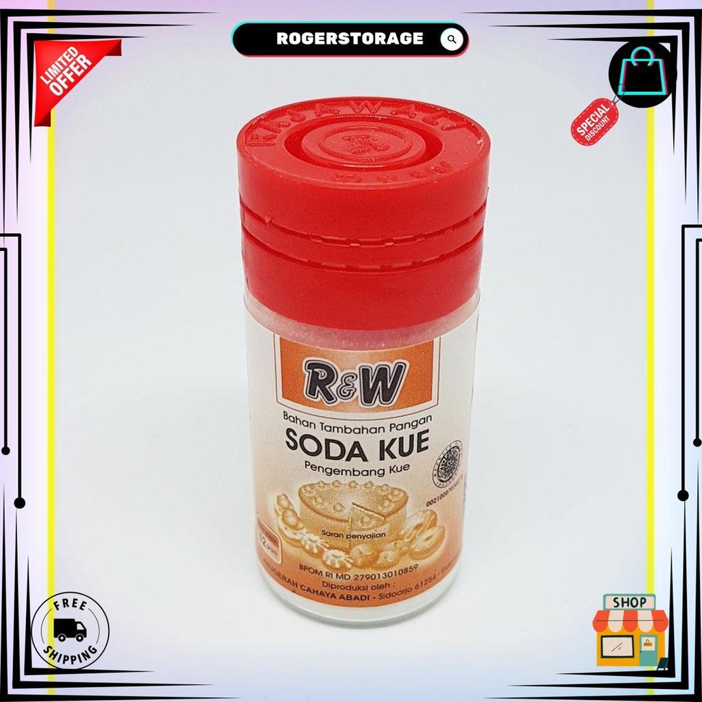 

Soda Kue R&W Botol 10 Gr Bj Gratis Ongkir