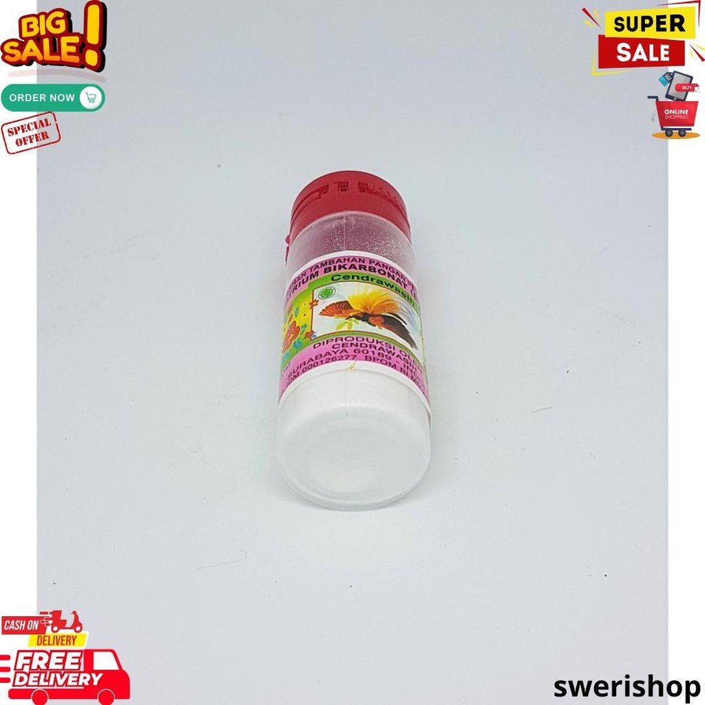 

Soda Kue Cap Cendrawasih 15Gr Bj Gratis Ongkir