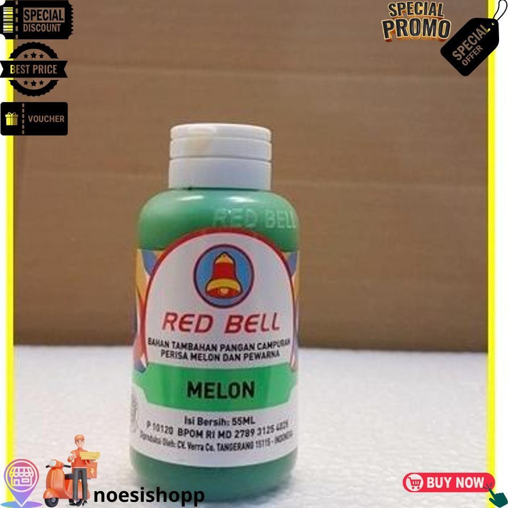 

Pewarna Dan Perisa Red Bell Rasa Melon 55Ml/Red Bell/Sumbo Red Bell Bj Termurah
