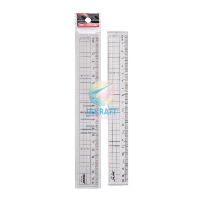 

Penggaris Mistar 20 Cm Joyko Rl-P20 Sedang Ruler Plastik Bening