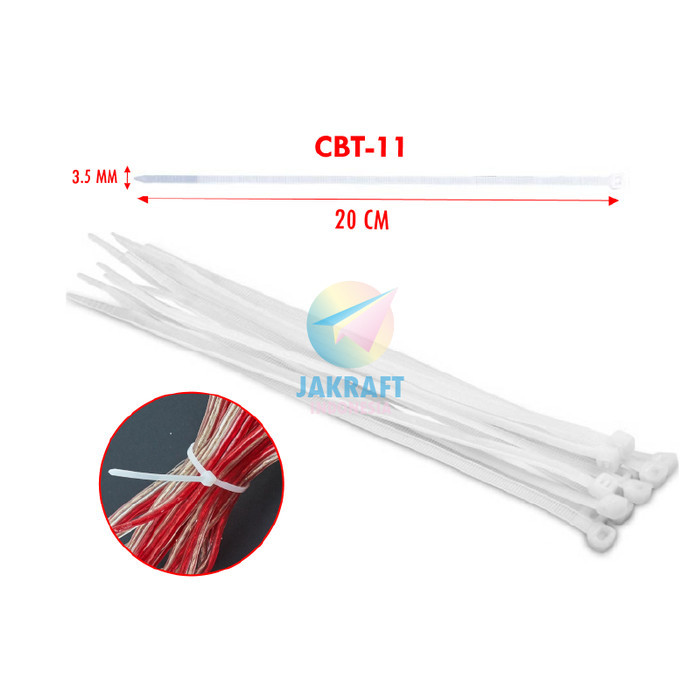 

Cable Tie 3.5 X 200 Mm Joyko Cbt-11 Tali Serut Dasi Kabel 20 Cm Nylon