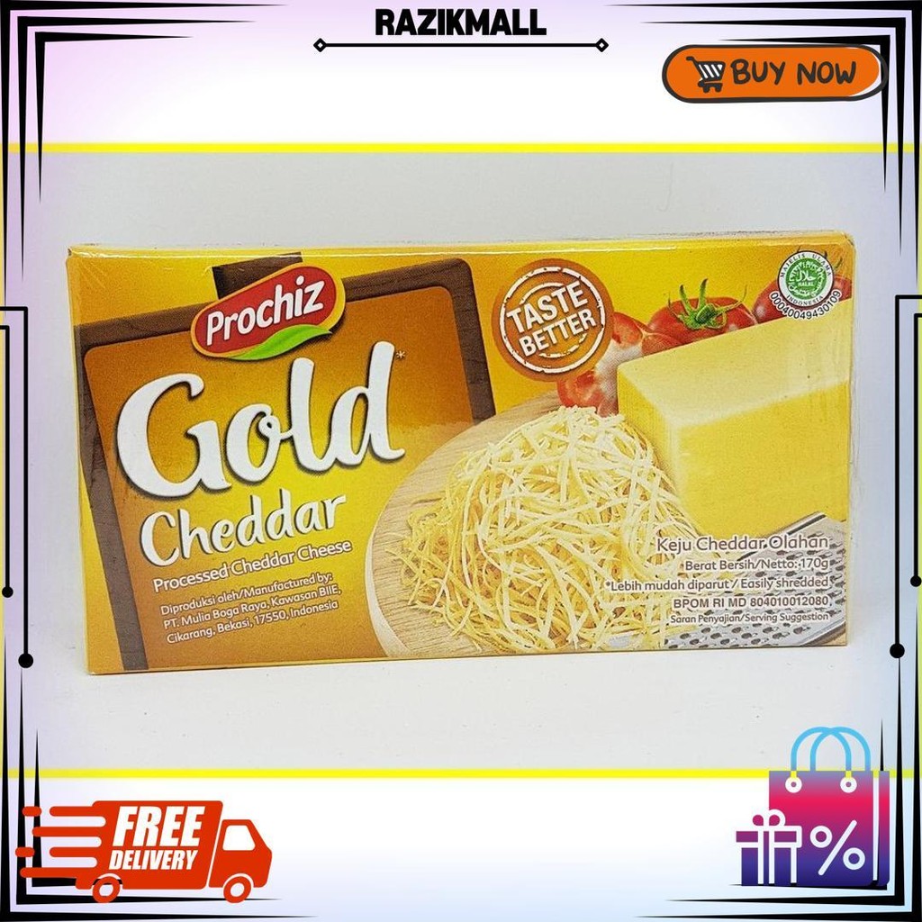 

Keju Prochiz Gold Cheddar 170 Gr Bj Termurah
