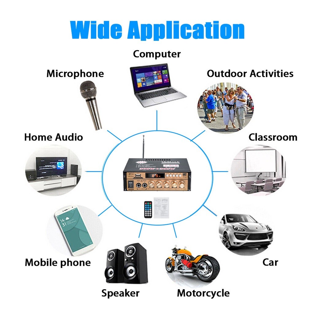 cod power amplifier digital karaoke subwoofer Equializer 600watt power amplifier karaoke ampli