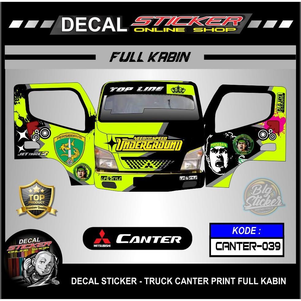 Stiker Truk Canter Full Kabin Decal Sticker Keren