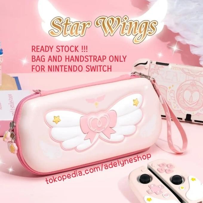 

diskon! carrying grip case bag / tas star wings geekshare for nintendo switch