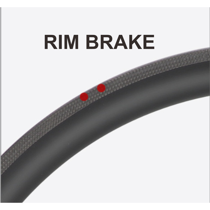 Carbon Rims Velg Sepeda Roadbike Trakbike Fixie Carbon 700C 50Mm 60Mm Type Rim Brake