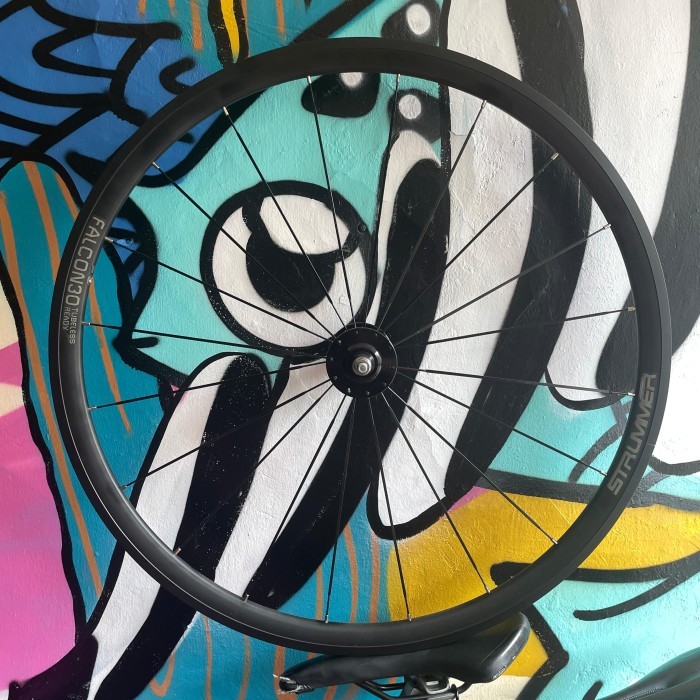 Wheelset strummer falcon30 Hub legend 20/24 fixie sepasang spoke pipih