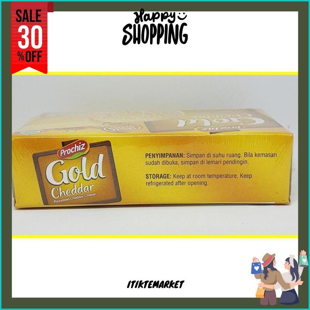 

Keju Prochiz Gold Cheddar 170 Gr Gratis Ongkir