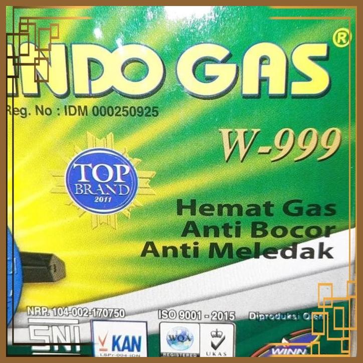 [GKP] ORIGINAL REGULATOR ANTI MELEDAK INDOGAS MATIC 999 SELANG LPG 3 LAPIS