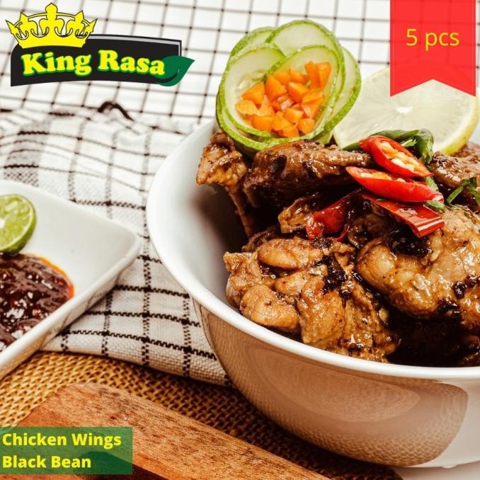 

diskon! chiken wings black bean sayap ayam kedelai hitam 350 gr king rasa enak