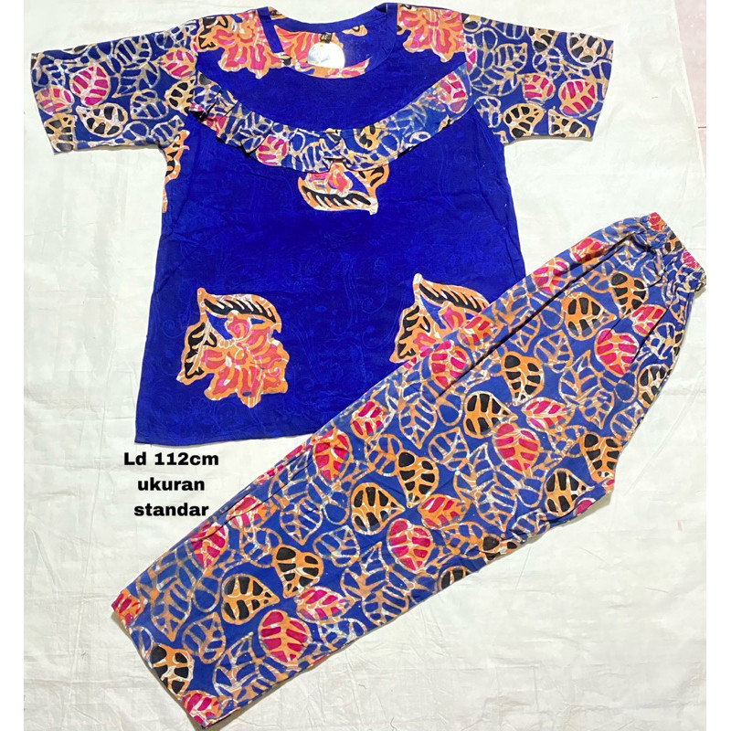 FLASH SALE ONE SET REMPEL BATIK SETELAN SANAN BY PINCURAN MAS SETELAN DEWASA WANITASETELAN BATIK