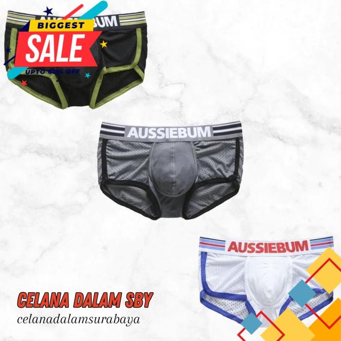 DALAM SEKSI PRIA AUSSIEBUM BOXER TRUNK CELANA DALAM SEKSI PRIA MEN SEXY UNDERWEAR AB TERJAMIN BEST