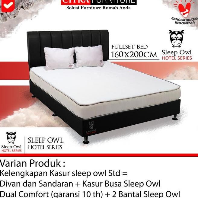 Dipan divan sandaran untuk springbed atau kasur (160x200) -BOSTON
