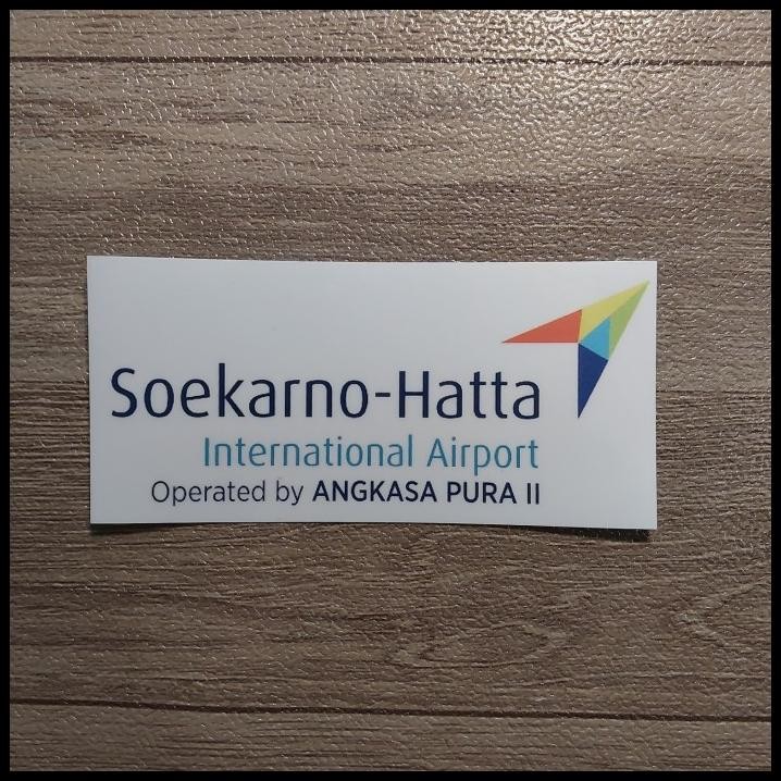 

BEST DEAL STICKER SOEKARNO HATTA AIRPORT WHITE BASED !!!!!!