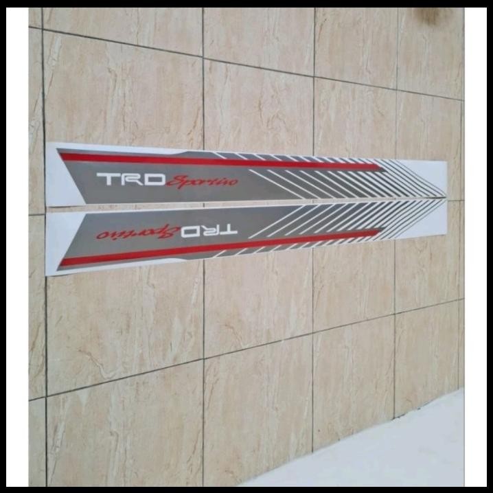 GRATIS ONGKIR STIKER BODY SAMPING PINTU FORTUNER TRD SPORTIVO ORIGINAL 
