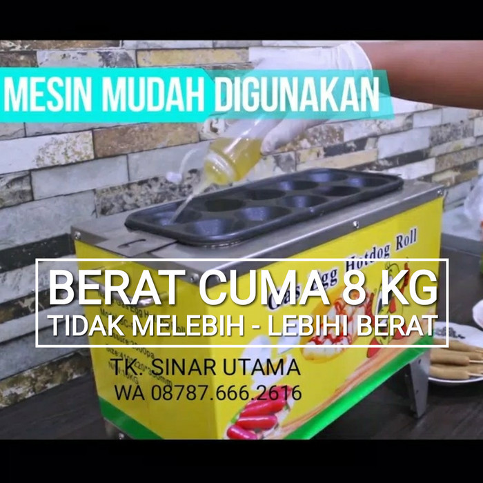 TERLARIS Gas Mesin Sostel Sosis Telur Alat Egg Roll Hotdog Telor Kompor 10 E