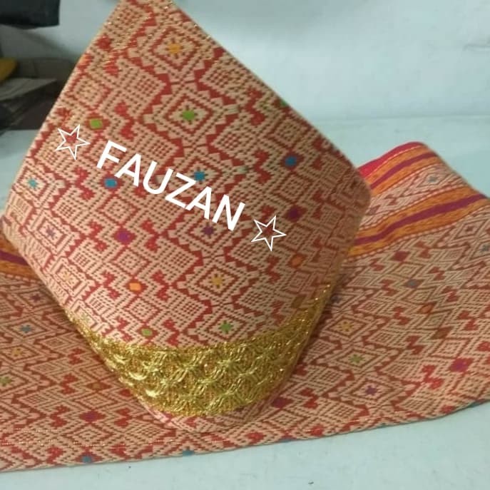 Selempang Palembang Topi Songket // Selempang Melayu // Topi Sumatra