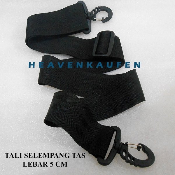 TERBARU Tali Selempang Tas Lebar 5 cm Hitam