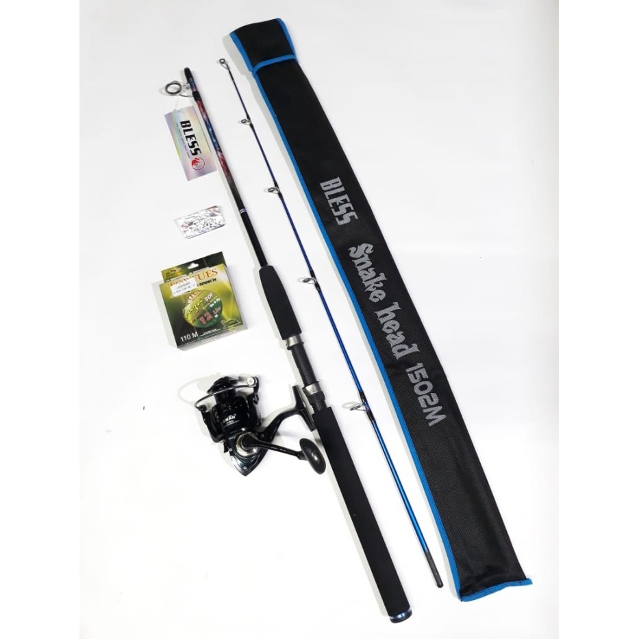 paket pancing joran & reel power handle 2000