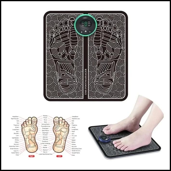 EMS foot massager pad alat pijat terapi kaki akupuntur Bio-Electric re