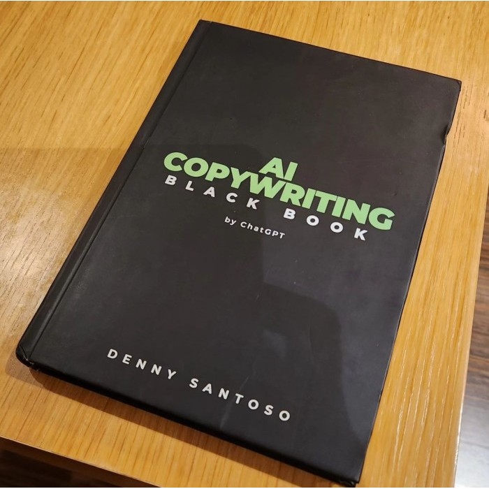 BUKU BISNIS AI COPYWRITING BLACK BOOK DENNY SANTOSO ORIGINAL
