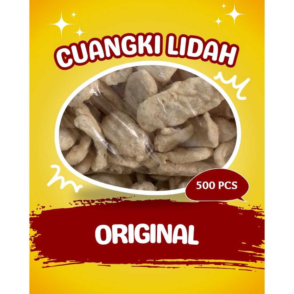 

500 Pcs CUANKI LIDAH Khas Garut termurah Pelengkap Baso Aci, Seblak, Mie Instan