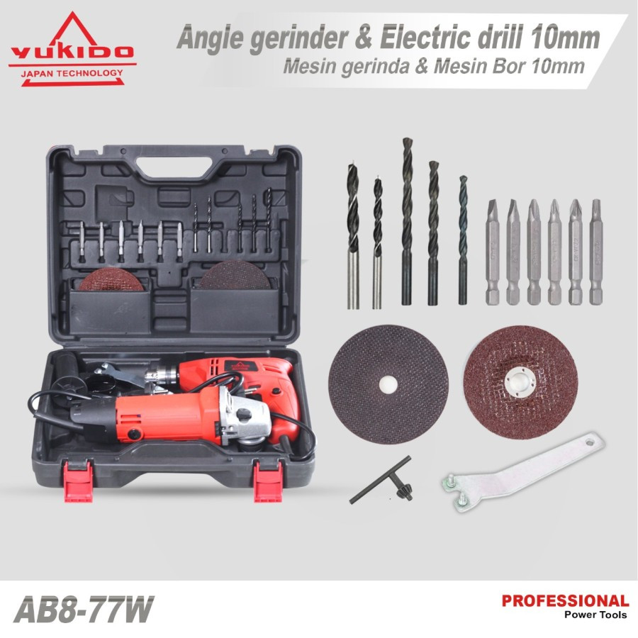 DO 2 Mesin Gerinda dan bor paket bor gerinda paket pertukangan Mesin Bor Listrik 10mm /gerinda murah