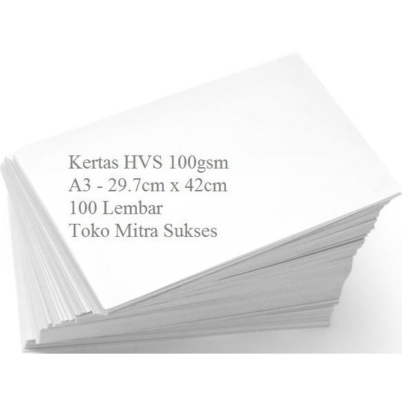 

sale! kertas hvs 100gsm a3 isi 100 lembar