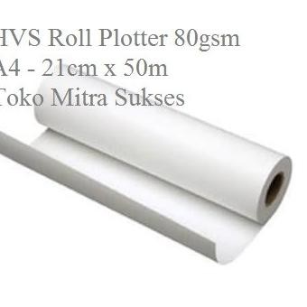 

sale! kertas hvs roll plotter 80gsm a4 - 21cm x 50meter