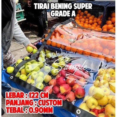 TIRAI PLASTIK HITAM PVC LIST TERPAL / KREY GAZEBO RIBEN PENAHAN PANAS