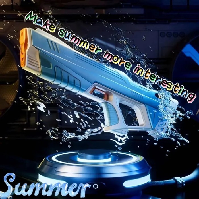 Mainan Anak Watergun Air Elektrik Otomatis - Water Gun Elektrik